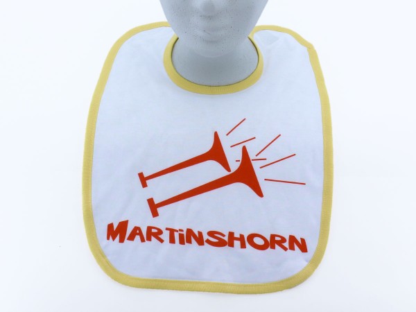 Babylatz gelb "Martinshorn"